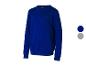 Sweat-shirt Crivit bleu pour enfant, col rond.