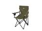 Chaise de camping Crivit vert olive avec porte-gobelet