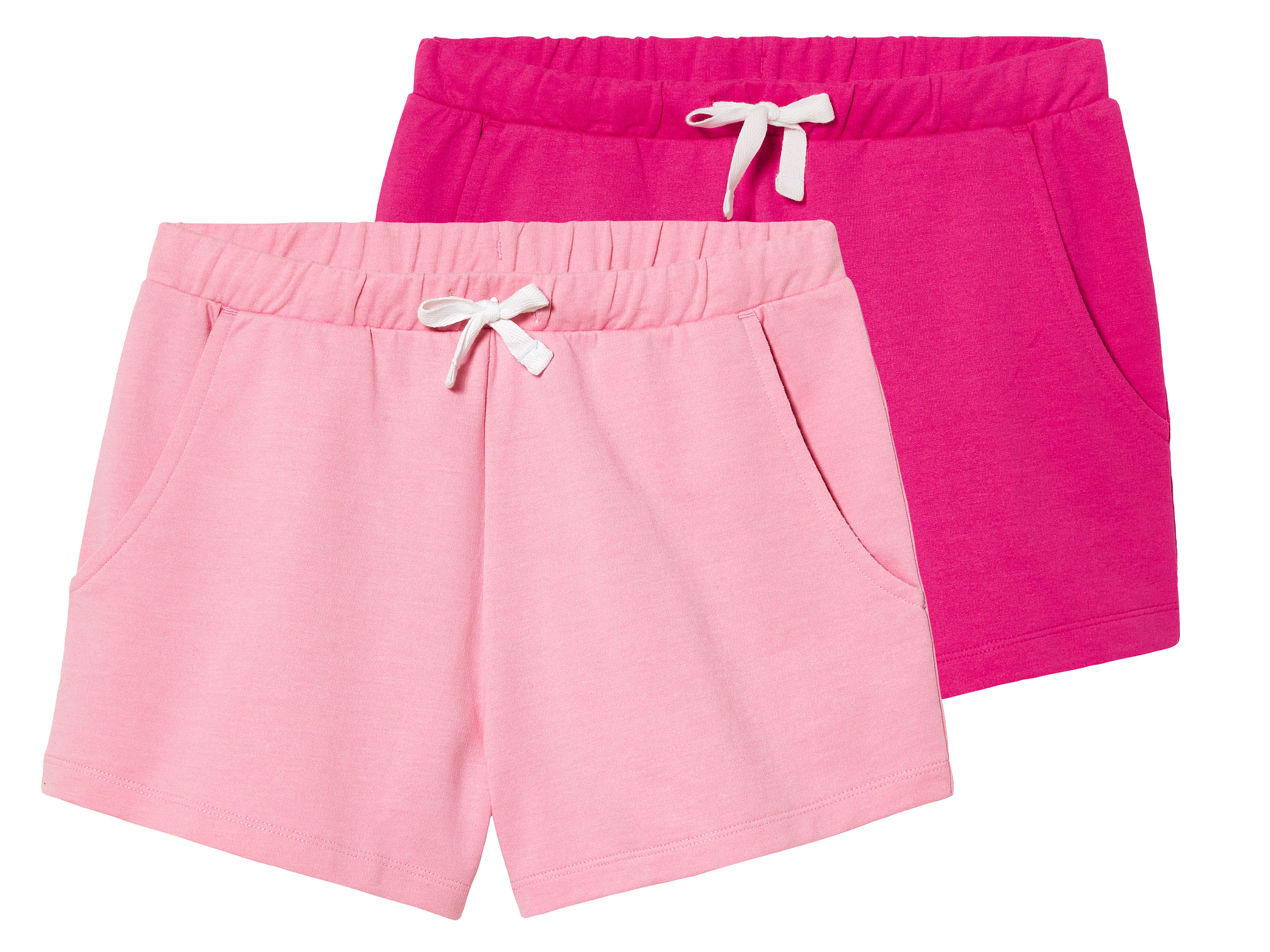 pepperts!® Lot de 2 shorts molletonnés fille (rose/rose clair)