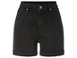 Shorts en jean noirs taille haute