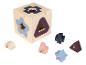 Puzzle en bois avec des formes et des animaux pour enfants.
