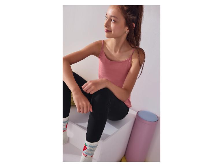 Lot De 3 Leggings Thermiques Fille Hiver - Doublure Polaire, Taille Haute Avec Nœud - 95% Coton - Tailles 1 à 9 Ans