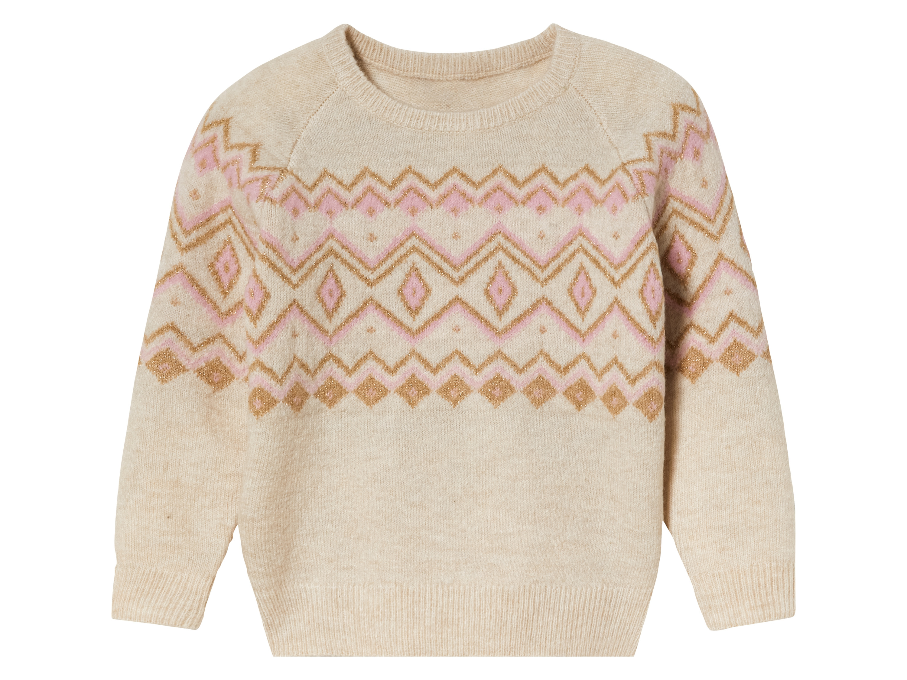 lupilu® Pull en maille petite fille (2-4 ans, beige)