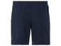 Short bleu marine avec taille élastique.
