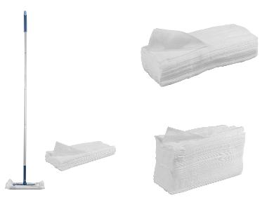 LIVARNO® Balai plat et lingette à usage unique ou Lingettes à usage unique ou Lingettes humides à usage unique
