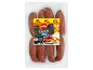 Paquet de saucisses chorizo, étiquetées « Doux » avec une taille XXL et un poids de 376g.