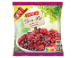 Sachet de baies, cerises et framboises surgelées avec marquage XXL et Nutri-Score.