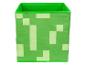Boîte de rangement verte Minecraft : motif pixelisé.