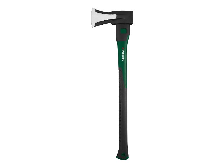 Hache à fendre le bois avec manche vert et noir