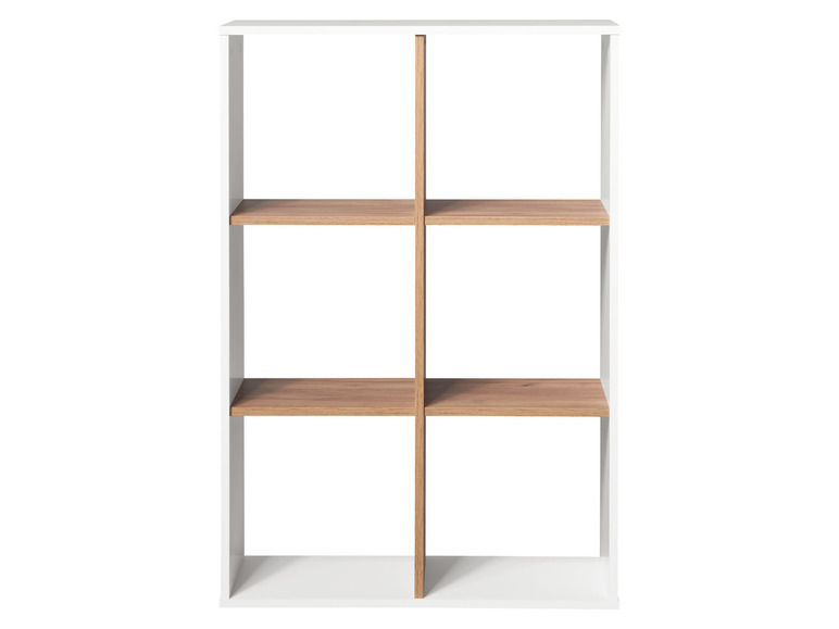 Aller en mode plein écran : Étagère Liverpool, 74 x 108 x 33 cm, imitation chêne/blanc - Image 2