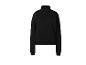 Veste de sport noire zippée à col montant