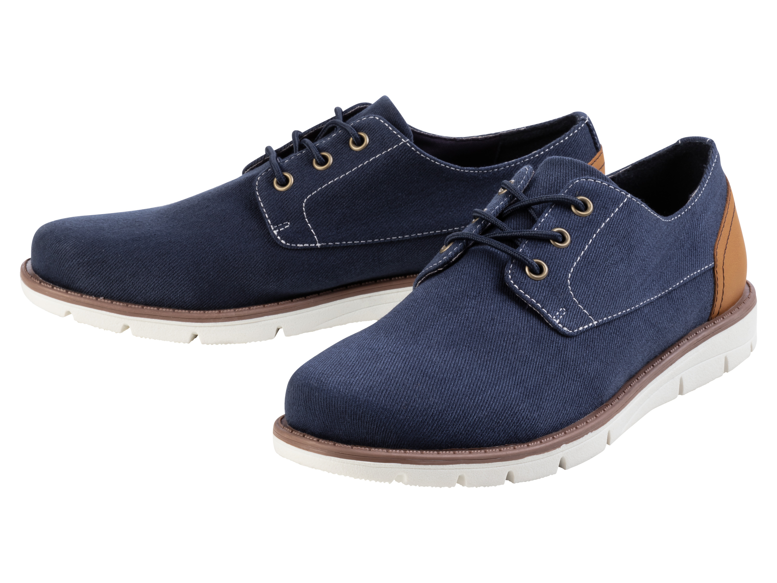 LIVERGY® Chaussures homme (bleu marine/marron, 41)