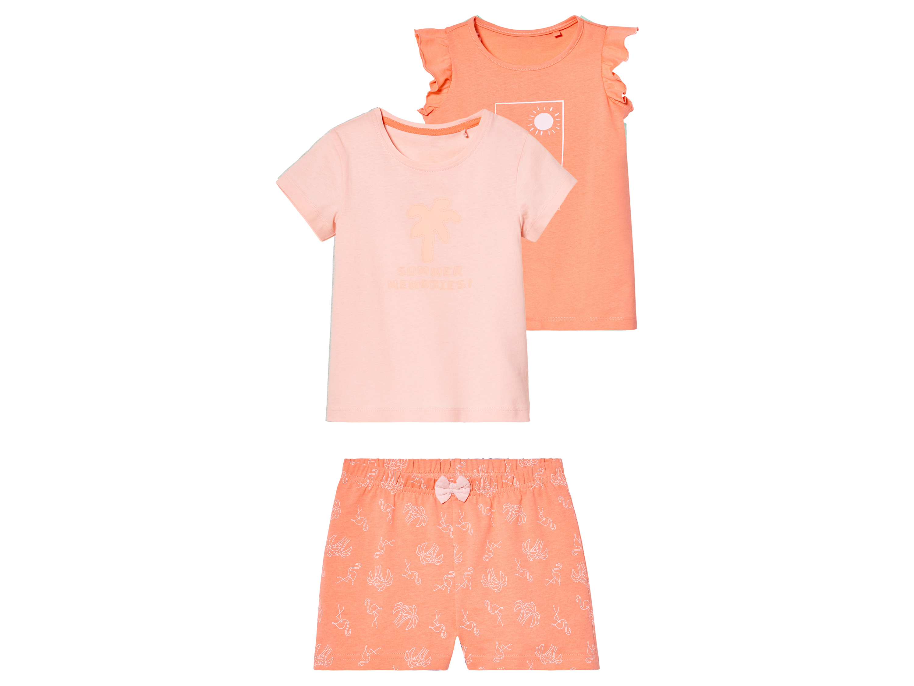 lupilu® Ensemble petite fille (rose/abricot)