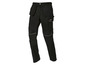 Pantalon de travail noir avec protection des genoux et logo Parkside.