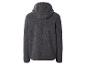 Sweat à capuche polaire gris, vue de dos