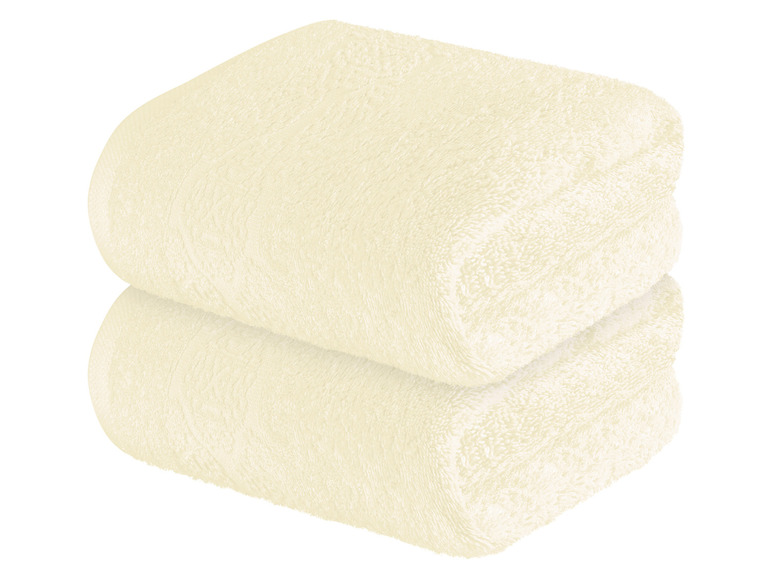 Aller en mode plein écran : LIVARNO home Set de 2 serviettes de toilette en éponge, 50 x 100 cm - Image 4