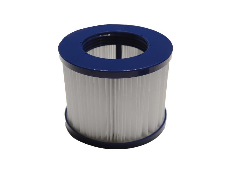 Cartouche filtrante cylindrique bleue et blanche