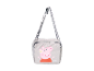 Sac à bandoulière gris Peppa Pig pour enfants.
