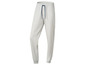 Pantalon de jogging gris avec taille élastique et cordon.
