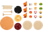 Set de fondue en bois pour enfants avec accessoires de jeu.