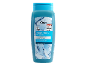 Gel douche bleu avec l'inscription 'Pure Frische', pH neutre pour la peau, testé très bien.