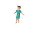 Pyjama fille, haut et short, motif Pat' Patrouille.