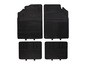 Quatre tapis de sol de voiture en caoutchouc noirs