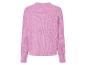 Pull en maille rose lilas à manches longues