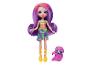 Poupée Enchantimals aux cheveux violets et animal de compagnie paresseux