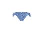 Bas de maillot de bain bleu à imprimé floral avec liens sur les côtés
