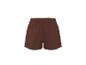 Short de sport marron avec taille élastique