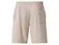 Vue arrière d'un short homme beige clair avec taille élastique et une poche arrière.
