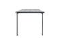 Tonnelle de jardin grise avec toit transparent