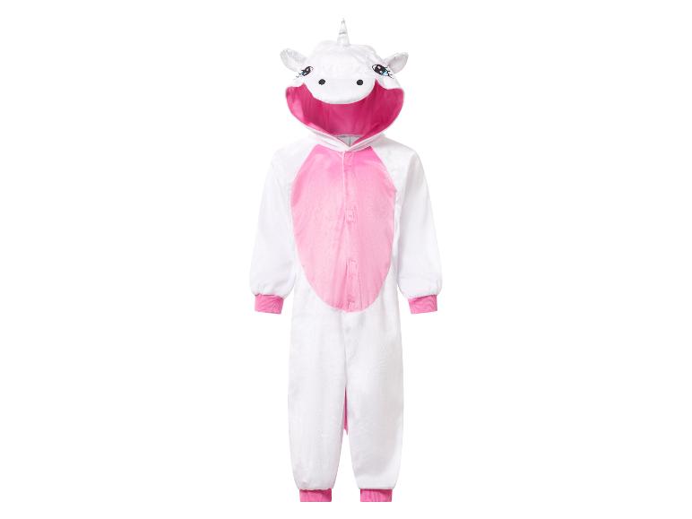 Pyjama combinaison licorne blanc et rose pour enfant