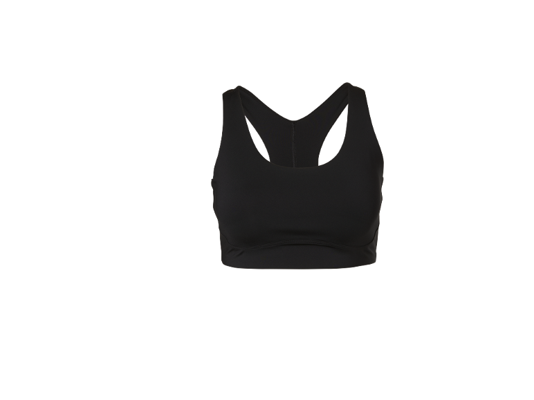 Soutien-gorge de sport noir avec dos nageur