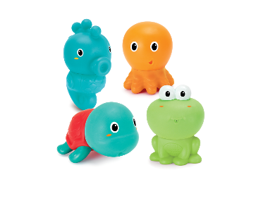 Infantino Lot de 4 arroseurs de bain