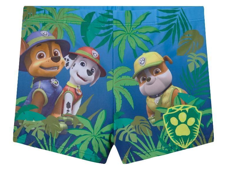 Maillot de bain enfant Paw Patrol, motif jungle tropicale.