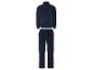 Un survêtement bleu marine avec un pantalon et une veste.