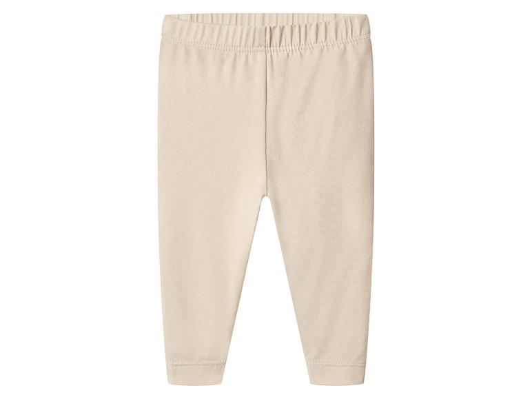 Legging bébé beige clair avec taille élastique