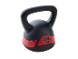 Kettlebell Crivit de 10 kg, noire et rouge.