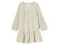 Robe bébé beige en mousseline, style bohème.