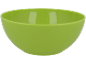 Bol en plastique vert lime avec une finition brillante.