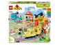 Boîte LEGO Duplo 10428 Grand Train Communautaire Interactif, avec un train, des figurines et des accessoires.