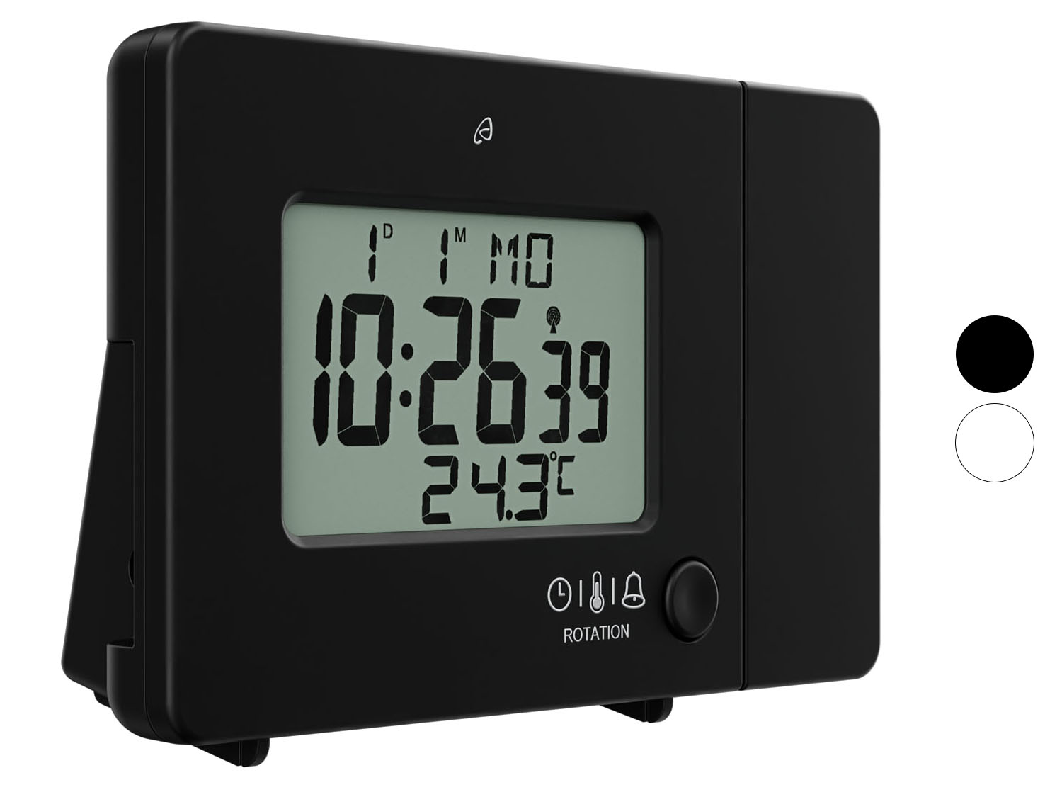 AURIOL® Réveil à projection radio, avec écran LCD