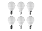 Six ampoules LED de style classique.
