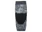 Genouillère de compression noire et blanche avec un coussinet de gel transparent pour le soutien
