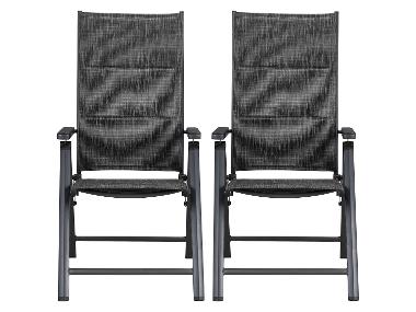 LIVARNO® Lot de 2 fauteuils en aluminium Toronto