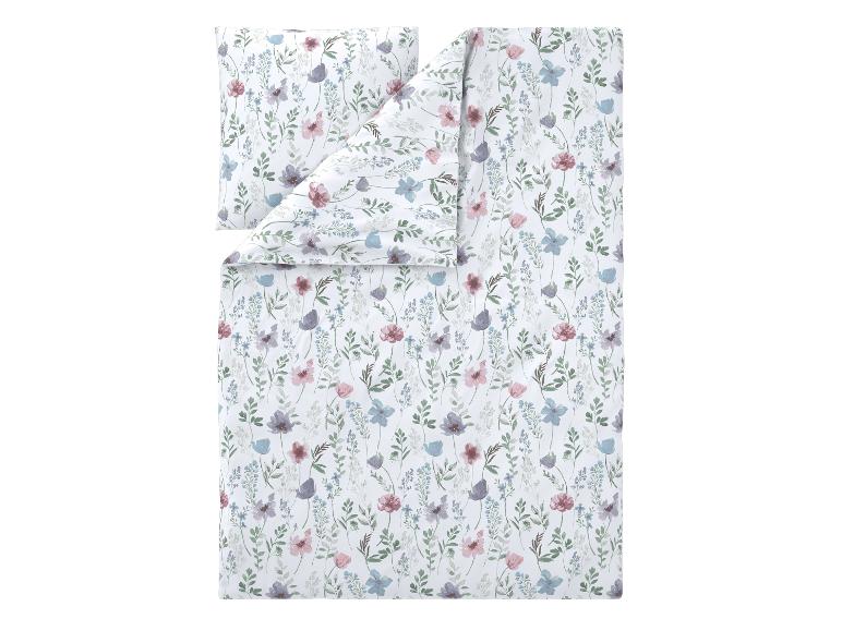 Parure de lit et taie d'oreiller avec imprimé floral pastel