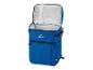Sac isotherme Crivit bleu, ouvert, prêt pour le transport de nourriture et de boissons.