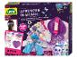 Kit de création de chouchous avec tissus, élastiques, perles et charms, avec instructions.